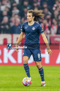 2024-03-05 - Matteo Guendouzi of Lazio during the UEFA Champions League, Round of 16, 2nd leg football match between FC Bayern Munich and SS Lazio on March 5, 2024 at Allianz Arena in Munich, Germany - FOOTBALL - CHAMPIONS LEAGUE - BAYERN MUNICH V LAZIO - UEFA CHAMPIONS LEAGUE - SOCCER