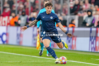 2024-03-05 - Luca Pellegrini of Lazio during the UEFA Champions League, Round of 16, 2nd leg football match between FC Bayern Munich and SS Lazio on March 5, 2024 at Allianz Arena in Munich, Germany - FOOTBALL - CHAMPIONS LEAGUE - BAYERN MUNICH V LAZIO - UEFA CHAMPIONS LEAGUE - SOCCER