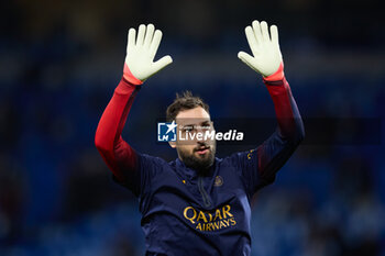 2024-03-05 - Gianluigi Donnarumma of Paris Saint-Germain warms up during the UEFA Champions League, Round of 16, 2nd leg football match between Real Sociedad and Paris Saint-Germain on March 5, 2024 at Reale Arena in San Sebastian, Spain - FOOTBALL - CHAMPIONS LEAGUE - REAL SOCIEDAD V PARIS SG - UEFA CHAMPIONS LEAGUE - SOCCER