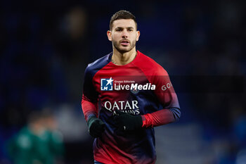 2024-03-05 - Lucas Hernandez of Paris Saint-Germain warms up during the UEFA Champions League, Round of 16, 2nd leg football match between Real Sociedad and Paris Saint-Germain on March 5, 2024 at Reale Arena in San Sebastian, Spain - FOOTBALL - CHAMPIONS LEAGUE - REAL SOCIEDAD V PARIS SG - UEFA CHAMPIONS LEAGUE - SOCCER