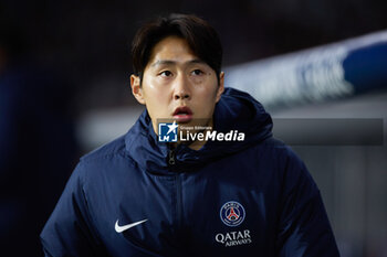 2024-03-05 - Kang-in Lee of Paris Saint-Germain looks on prior to the UEFA Champions League, Round of 16, 2nd leg football match between Real Sociedad and Paris Saint-Germain on March 5, 2024 at Reale Arena in San Sebastian, Spain - FOOTBALL - CHAMPIONS LEAGUE - REAL SOCIEDAD V PARIS SG - UEFA CHAMPIONS LEAGUE - SOCCER