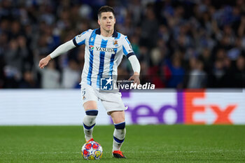 2024-03-05 - Igor Zubeldia of Real Sociedad during the UEFA Champions League, Round of 16, 2nd leg football match between Real Sociedad and Paris Saint-Germain on March 5, 2024 at Reale Arena in San Sebastian, Spain - FOOTBALL - CHAMPIONS LEAGUE - REAL SOCIEDAD V PARIS SG - UEFA CHAMPIONS LEAGUE - SOCCER