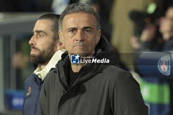 2024-03-05 - PSG coach Luis Enrique during the UEFA Champions League, Round of 16, 2nd leg football match between Real Sociedad and Paris Saint-Germain (PSG) on March 5, 2024 at Reale Arena in San Sebastian, Spain - FOOTBALL - CHAMPIONS LEAGUE - REAL SOCIEDAD V PARIS SG - UEFA CHAMPIONS LEAGUE - SOCCER
