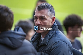 2024-03-12 - Christian Vieri, former player of FC Internazionale, seen during the Training Session And Press Conference a day before the Champions League football match between Atletico Madrid and FC Internazionale at Metropolitano Stadium in Madrid, Spain. - ATLETICO MADRID VS FC INTERNAZIONALE: FC INTERNAZIONALE TRAINING AND PRESS CONFERENCE - UEFA CHAMPIONS LEAGUE - SOCCER
