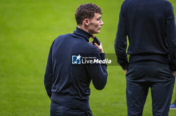 2024-03-12 - Benjamin Pavard of FC Internazionale seen during the Training Session And Press Conference a day before the Champions League football match between Atletico Madrid and FC Internazionale at Metropolitano Stadium in Madrid, Spain. - ATLETICO MADRID VS FC INTERNAZIONALE: FC INTERNAZIONALE TRAINING AND PRESS CONFERENCE - UEFA CHAMPIONS LEAGUE - SOCCER