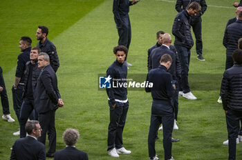 2024-03-12 - Tajon Buchanan of FC Internazionale seen during the Training Session And Press Conference a day before the Champions League football match between Atletico Madrid and FC Internazionale at Metropolitano Stadium in Madrid, Spain. - ATLETICO MADRID VS FC INTERNAZIONALE: FC INTERNAZIONALE TRAINING AND PRESS CONFERENCE - UEFA CHAMPIONS LEAGUE - SOCCER