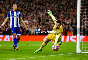 2024-03-13 - Diego Costa (99) of FC Porto makes a save during the UEFA Champions League, Round of 16, 2nd leg football match between Arsenal and FC Porto on 12 March 2024 at the Emirates Stadium in London, England - FOOTBALL - CHAMPIONS LEAGUE - ARSENAL V PORTO - UEFA CHAMPIONS LEAGUE - SOCCER