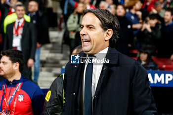 2024-03-13 - Simone Inzaghi, head coach of Inter during the UEFA Champions League, Round of 16, 2nd leg football match between Atletico de Madrid and FC Internazionale on March 13, 2024 at Civitas Metropolitano stadium in Madrid, Spain - FOOTBALL - CHAMPIONS LEAGUE - ATLETICO MADRID V INTERNAZIONALE - UEFA CHAMPIONS LEAGUE - SOCCER
