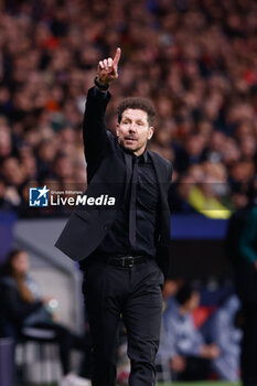 2024-03-13 - Diego Pablo Simeone, head coach of Atletico de Madrid during the UEFA Champions League, Round of 16, 2nd leg football match between Atletico de Madrid and FC Internazionale on March 13, 2024 at Civitas Metropolitano stadium in Madrid, Spain - FOOTBALL - CHAMPIONS LEAGUE - ATLETICO MADRID V INTERNAZIONALE - UEFA CHAMPIONS LEAGUE - SOCCER