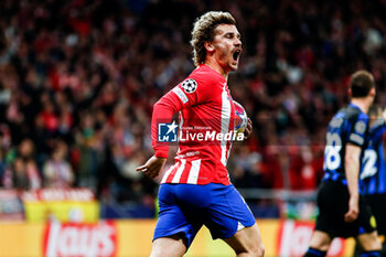 2024-03-13 - Antoine Griezmann of Atletico de Madrid celebrates his goal 1-1 during the UEFA Champions League, Round of 16, 2nd leg football match between Atletico de Madrid and FC Internazionale on March 13, 2024 at Civitas Metropolitano stadium in Madrid, Spain - FOOTBALL - CHAMPIONS LEAGUE - ATLETICO MADRID V INTERNAZIONALE - UEFA CHAMPIONS LEAGUE - SOCCER