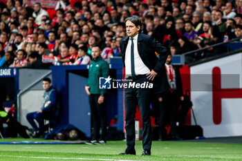 2024-03-13 - Simone Inzaghi, head coach of Inter during the UEFA Champions League, Round of 16, 2nd leg football match between Atletico de Madrid and FC Internazionale on March 13, 2024 at Civitas Metropolitano stadium in Madrid, Spain - FOOTBALL - CHAMPIONS LEAGUE - ATLETICO MADRID V INTERNAZIONALE - UEFA CHAMPIONS LEAGUE - SOCCER