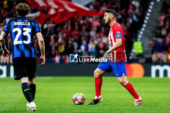 2024-03-13 - Jorge Resurreccion "Koke" of Atletico de Madrid during the UEFA Champions League, Round of 16, 2nd leg football match between Atletico de Madrid and FC Internazionale on March 13, 2024 at Civitas Metropolitano stadium in Madrid, Spain - FOOTBALL - CHAMPIONS LEAGUE - ATLETICO MADRID V INTERNAZIONALE - UEFA CHAMPIONS LEAGUE - SOCCER