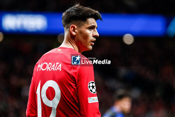 2024-03-13 - Alvaro Morata of Atletico de Madrid during the UEFA Champions League, Round of 16, 2nd leg football match between Atletico de Madrid and FC Internazionale on March 13, 2024 at Civitas Metropolitano stadium in Madrid, Spain - FOOTBALL - CHAMPIONS LEAGUE - ATLETICO MADRID V INTERNAZIONALE - UEFA CHAMPIONS LEAGUE - SOCCER