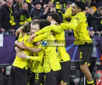 2024-03-13 - Marco Reus of Borussia Dortmund celebrates his goal 2-0 during the UEFA Champions League, Round of 16, 2nd leg football match between Borussia Dortmund and PSV Eindhoven on March 13, 2024 at Signal Iduna Park in Dortmund, Germany - FOOTBALL - CHAMPIONS LEAGUE - DORTMUND V PSV - UEFA CHAMPIONS LEAGUE - SOCCER