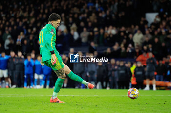 2024-04-17 - Ederson (31) of Manchester City scores a penalty in the shoot out during the UEFA Champions League, Quarter-finals, 2nd leg football match between Manchester City and Real Madrid on April 17, 2024 at Etihad Stadium in Manchester, England - FOOTBALL - CHAMPIONS LEAGUE - MANCHESTER CITY V REAL MADRID - UEFA CHAMPIONS LEAGUE - SOCCER