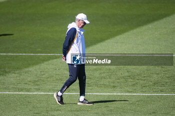 2024-05-07 - MADRID, SPAIN - MAY 7: Carlo Ancelotti, coach of Real Madrid, seen during Real Madrid Training Session and Press Conference ahead of their UEFA Champions League semi-final second leg match against FC Bayern Munchen at Ciudad Real Madrid on May 7, 2024 in Valdebebas, Spain. - REAL MADRID VS BAYERN MUNICH: REAL MADRID PRESS CONFERENCE AND TRAINING SESSION - UEFA CHAMPIONS LEAGUE - SOCCER