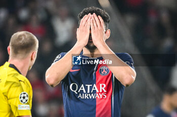 2024-05-07 - Goncalo RAMOS of PSG looks dejected during the UEFA Champions League, Semi-finals, 2nd leg football match between Paris Saint-Germain and Borussia Dortmund on May 7, 2024 at Parc des Princes stadium in Paris, France - FOOTBALL - CHAMPIONS LEAGUE - PARIS SG V DORTMUND - UEFA CHAMPIONS LEAGUE - SOCCER