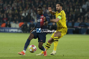 07/05/2024 - Ousmane Dembele of PSG, Emre Can of Dortmund during the UEFA Champions League, Semi-finals, 2nd leg football match between Paris Saint-Germain and Borussia Dortmund on May 7, 2024 at Parc des Princes stadium in Paris, France - FOOTBALL - CHAMPIONS LEAGUE - PARIS SG V DORTMUND - UEFA CHAMPIONS LEAGUE - CALCIO