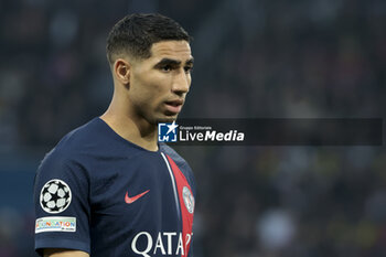 2024-05-07 - Achraf Hakimi of PSG during the UEFA Champions League, Semi-finals, 2nd leg football match between Paris Saint-Germain and Borussia Dortmund on May 7, 2024 at Parc des Princes stadium in Paris, France - FOOTBALL - CHAMPIONS LEAGUE - PARIS SG V DORTMUND - UEFA CHAMPIONS LEAGUE - SOCCER