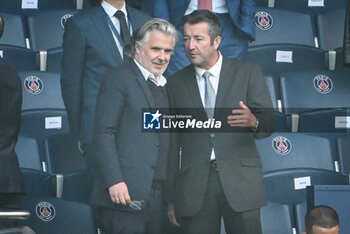 07/05/2024 - French Professional Football League (LFP) President Vincent LABRUNE and Karl OLIVE during the UEFA Champions League, Semi-finals, 2nd leg football match between Paris Saint-Germain and Borussia Dortmund on May 7, 2024 at Parc des Princes stadium in Paris, France - FOOTBALL - CHAMPIONS LEAGUE - PARIS SG V DORTMUND - UEFA CHAMPIONS LEAGUE - CALCIO