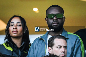2024-05-07 - Gandhi DJUNA (Maitre Gims) with his wife Demdem during the UEFA Champions League, Semi-finals, 2nd leg football match between Paris Saint-Germain and Borussia Dortmund on May 7, 2024 at Parc des Princes stadium in Paris, France - FOOTBALL - CHAMPIONS LEAGUE - PARIS SG V DORTMUND - UEFA CHAMPIONS LEAGUE - SOCCER