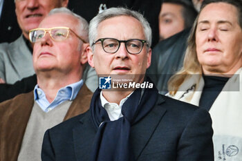 2024-05-07 - France's Minister for Economy and Finances Bruno LE MAIRE during the UEFA Champions League, Semi-finals, 2nd leg football match between Paris Saint-Germain and Borussia Dortmund on May 7, 2024 at Parc des Princes stadium in Paris, France - FOOTBALL - CHAMPIONS LEAGUE - PARIS SG V DORTMUND - UEFA CHAMPIONS LEAGUE - SOCCER