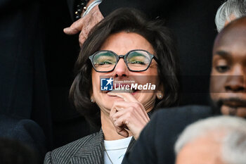 2024-05-07 - France's Minister for Culture Rachida DATI during the UEFA Champions League, Semi-finals, 2nd leg football match between Paris Saint-Germain and Borussia Dortmund on May 7, 2024 at Parc des Princes stadium in Paris, France - FOOTBALL - CHAMPIONS LEAGUE - PARIS SG V DORTMUND - UEFA CHAMPIONS LEAGUE - SOCCER
