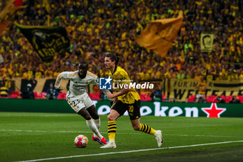 2024-06-01 - Marcel Sabitzer of Borussia Dortmund and Ferland Mendy of Real Madrid - FINAL - BORUSSIA DORTMUND VS REAL MADRID - UEFA CHAMPIONS LEAGUE - SOCCER