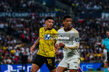 2024-06-01 - Jude Bellingham of Real Madrid and Jadon Sancho of Borussia Dortmund - FINAL - BORUSSIA DORTMUND VS REAL MADRID - UEFA CHAMPIONS LEAGUE - SOCCER