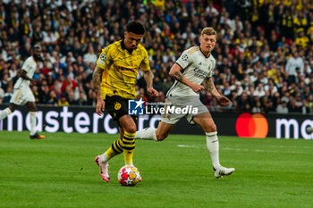 2024-06-01 - Jadon Sancho of Borussia Dortmund and Toni Kroos of Real Madrid - FINAL - BORUSSIA DORTMUND VS REAL MADRID - UEFA CHAMPIONS LEAGUE - SOCCER