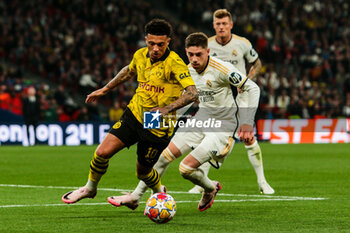 2024-06-01 - Jadon Sancho of Borussia Dortmund and Federico Valverde of Real Madrid - FINAL - BORUSSIA DORTMUND VS REAL MADRID - UEFA CHAMPIONS LEAGUE - SOCCER