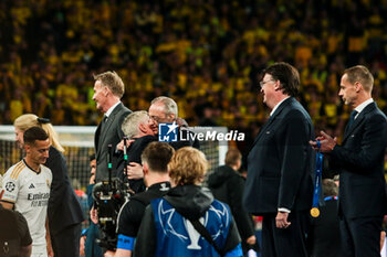 2024-06-01 - Carlo Ancelotti coach of Real Madrid and Florentino Perez Real Madrid boss - FINAL - BORUSSIA DORTMUND VS REAL MADRID - UEFA CHAMPIONS LEAGUE - SOCCER