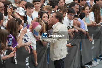 2024-06-02 - Real Madrid players during the celebration of Real Madrid football club's 15th Cahampion League victory at the Plaza de Cibeles in Madrid. June 2 nd 2024 Cordon Press - REAL MADRID PLAYES AYUNTAMIENTO - UEFA CHAMPIONS LEAGUE - SOCCER