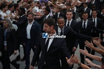 2024-06-02 - Real Madrid players during the celebration of Real Madrid football club's 15th Cahampion League victory at the Plaza de Cibeles in Madrid. June 2 nd 2024 Cordon Press - REAL MADRID PLAYES AYUNTAMIENTO - UEFA CHAMPIONS LEAGUE - SOCCER