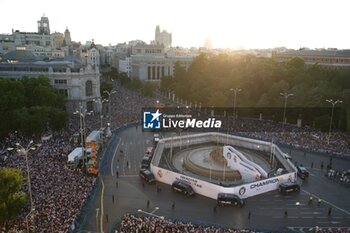 2024-06-02 - Real Madrid players during the celebration of Real Madrid football club's 15th Cahampion League victory at the Plaza de Cibeles in Madrid. June 2 nd 2024 Cordon Press - REAL MADRID PLAYES AYUNTAMIENTO - UEFA CHAMPIONS LEAGUE - SOCCER