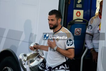 2024-06-02 - Real Madrid Champions League celebration in Madrid. Real Madrid players during the celebration of Real Madrid football club's 15th Cahampion League victory at the Plaza de Cibeles in Madrid. June 2 nd 2024 900/Cordon Press - REAL MADRID CHAMPIONS LEAGUE CELEBRATION IN MADRID - UEFA CHAMPIONS LEAGUE - SOCCER