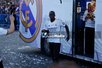 2024-06-02 - Real Madrid Champions League celebration in Madrid. Real Madrid players during the celebration of Real Madrid football club's 15th Cahampion League victory at the Plaza de Cibeles in Madrid. June 2 nd 2024 900/Cordon Press - REAL MADRID CHAMPIONS LEAGUE CELEBRATION IN MADRID - UEFA CHAMPIONS LEAGUE - SOCCER