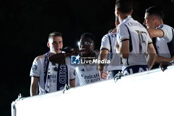 2024-06-02 - Real Madrid Champions League celebration in Madrid. Real Madrid players during the celebration of Real Madrid football club's 15th Cahampion League victory at the Plaza de Cibeles in Madrid. June 2 nd 2024 900/Cordon Press - REAL MADRID CHAMPIONS LEAGUE CELEBRATION IN MADRID - UEFA CHAMPIONS LEAGUE - SOCCER