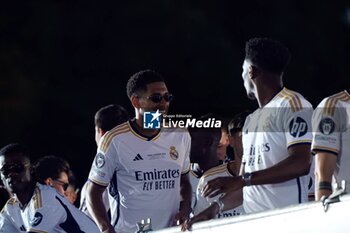 2024-06-02 - Real Madrid Champions League celebration in Madrid. Real Madrid players during the celebration of Real Madrid football club's 15th Cahampion League victory at the Plaza de Cibeles in Madrid. June 2 nd 2024 900/Cordon Press - REAL MADRID CHAMPIONS LEAGUE CELEBRATION IN MADRID - UEFA CHAMPIONS LEAGUE - SOCCER