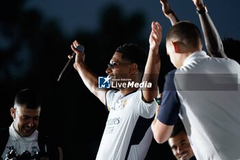 2024-06-02 - Real Madrid Champions League celebration in Madrid. Real Madrid players during the celebration of Real Madrid football club's 15th Cahampion League victory at the Plaza de Cibeles in Madrid. June 2 nd 2024 900/Cordon Press - REAL MADRID CHAMPIONS LEAGUE CELEBRATION IN MADRID - UEFA CHAMPIONS LEAGUE - SOCCER