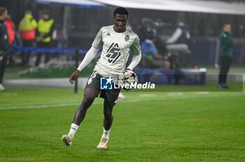 2024-11-05 - Monaco’s Lamine Camara portrait during warm up - BOLOGNA FC VS AS MONACO - UEFA CHAMPIONS LEAGUE - SOCCER