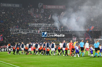 2024-11-05 - Bologna FC 1909and AS Monaco FC enters the field - BOLOGNA FC VS AS MONACO - UEFA CHAMPIONS LEAGUE - SOCCER