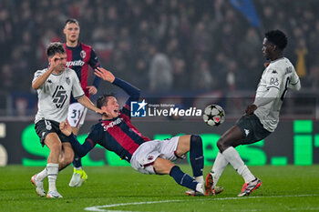 2024-11-05 - Foul of Bologna's Giovanni Fabbian - BOLOGNA FC VS AS MONACO - UEFA CHAMPIONS LEAGUE - SOCCER