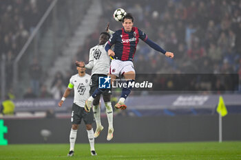 2024-11-05 - Header of Bologna's Giovanni Fabbian - BOLOGNA FC VS AS MONACO - UEFA CHAMPIONS LEAGUE - SOCCER