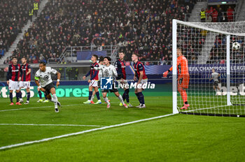 2024-11-05 - Monaco’s Thilo Kehrer scores a goal - BOLOGNA FC VS AS MONACO - UEFA CHAMPIONS LEAGUE - SOCCER