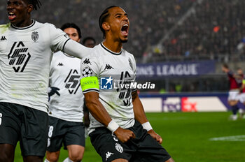 2024-11-05 - Monaco’s Thilo Kehrer celebrates after scoring a goal - BOLOGNA FC VS AS MONACO - UEFA CHAMPIONS LEAGUE - SOCCER