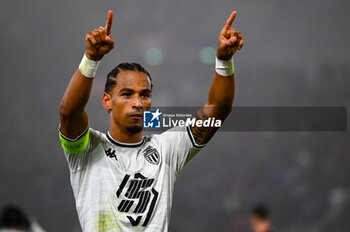 2024-11-05 - Monaco’s Thilo Kehrer celebrates after scoring a goal - BOLOGNA FC VS AS MONACO - UEFA CHAMPIONS LEAGUE - SOCCER