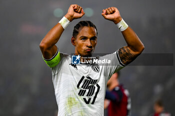 2024-11-05 - Monaco’s Thilo Kehrer celebrates after scoring a goal - BOLOGNA FC VS AS MONACO - UEFA CHAMPIONS LEAGUE - SOCCER