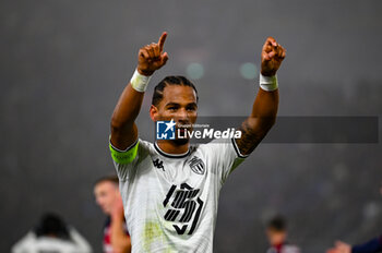 2024-11-05 - Monaco’s Thilo Kehrer celebrates after scoring a goal - BOLOGNA FC VS AS MONACO - UEFA CHAMPIONS LEAGUE - SOCCER