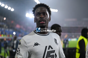 2024-11-05 - Monaco’s Soungoutou Magassa portrait celebrates a victory at the end of match - BOLOGNA FC VS AS MONACO - UEFA CHAMPIONS LEAGUE - SOCCER